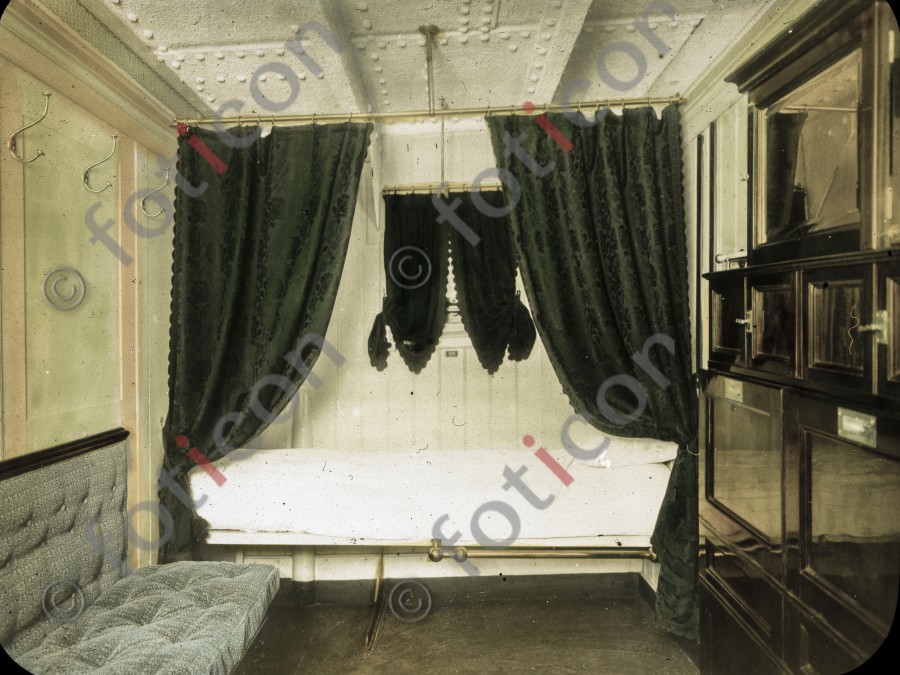 Passagierkabine der RMS Titanic | Passenger cabin of the RMS Titanic - Foto simon-titanic-196-035-fb.jpg | foticon.de - Bilddatenbank für Motive aus Geschichte und Kultur